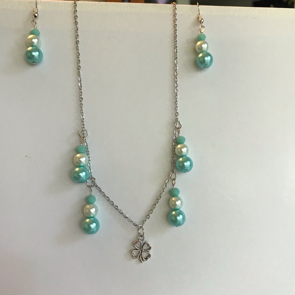 Necklace and earrings